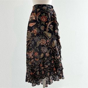 House of Hackney x & Other Stories Co-Lab Floral Ruffle Midi Wrap Skirt 4-6
